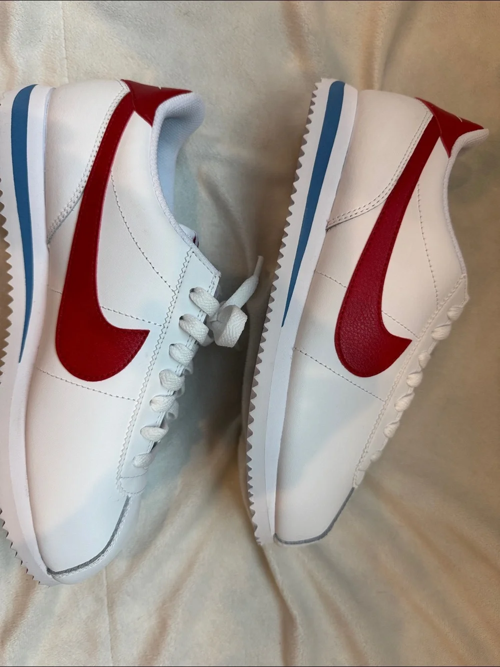 Nike Cortez Women’s 8.5 white Varsity Red Blue NIB DN1791-108